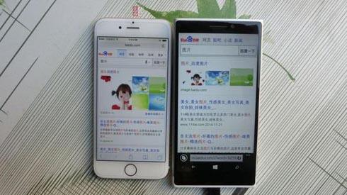 lumia 1030 vs iPhone 6